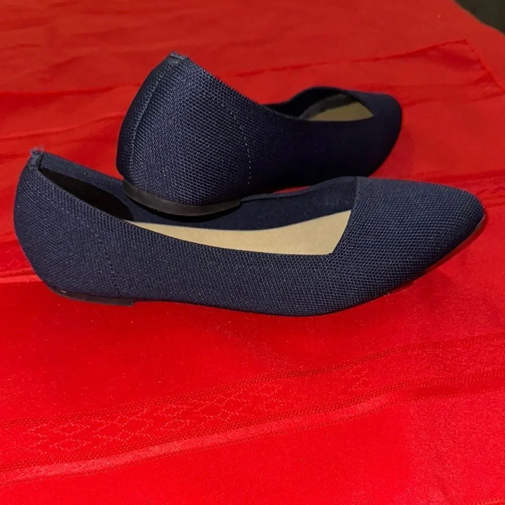 Jellypop Blue Ballet Flats Sleek and Minimalist Size 8